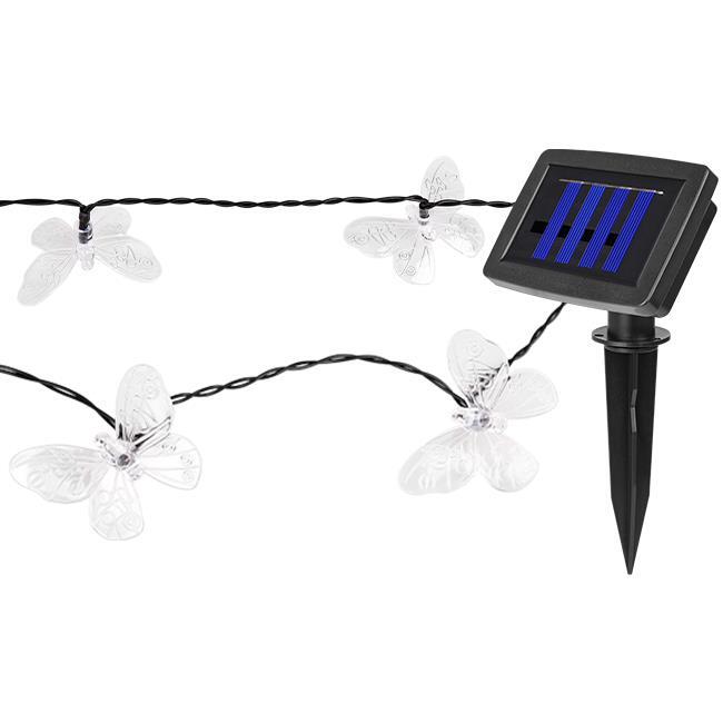  SOLARNA GIRLANDA OGRODOWA  MOTYLKI 20 led 580cm  (3)