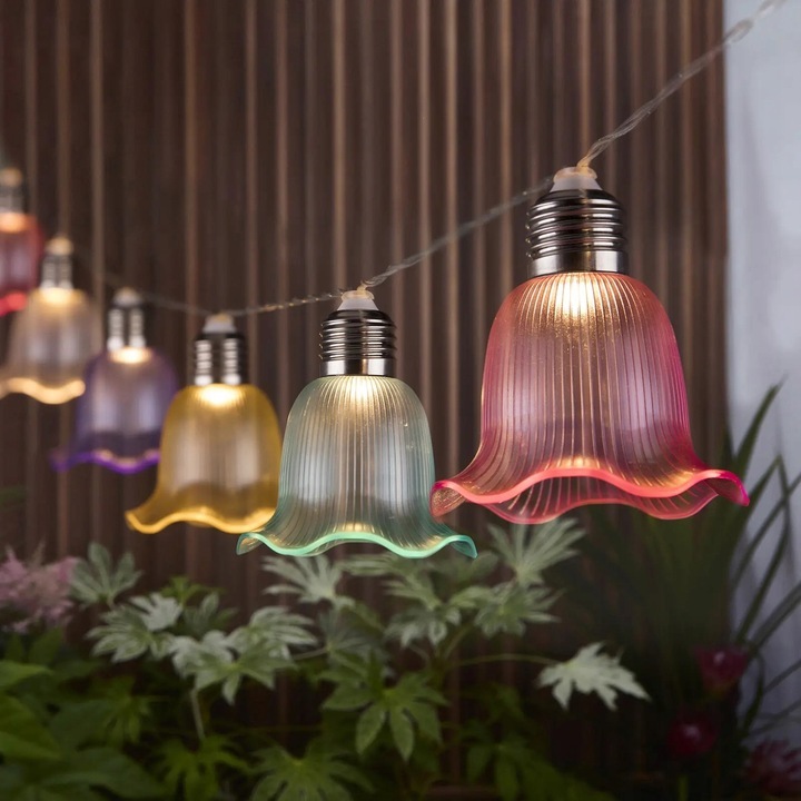 GIRLANDA SOLARNA lampka OGRODOWA LED Dzwonki Świetlna Lampki Solarne Ogrodowe 10x (3)