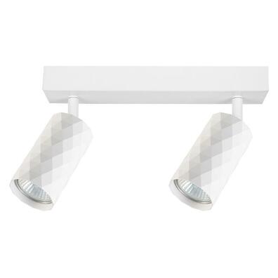 Lampa Kinkiet GU10 LED Glamour ruchomy x2 biały