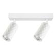 Lampa Kinkiet GU10 LED Glamour ruchomy x2 biały