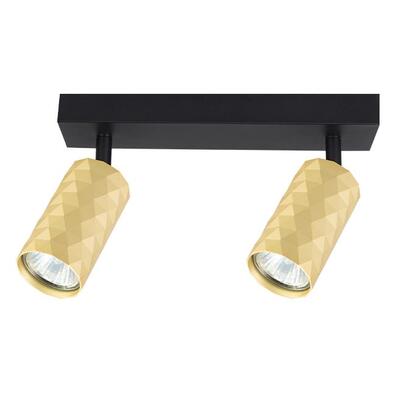  Lampa Kinkiet GU10 LED Glamour ruchomy x2 czarno-złota