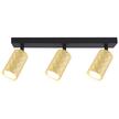 Lampa Kinkiet GU10 LED Glamour ruchomy x3 czarno-złota