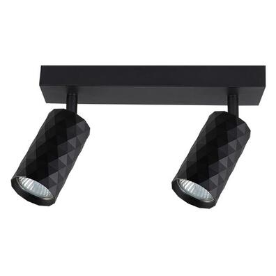 Lampa Kinkiet GU10 LED Glamour ruchomy x2 czarna