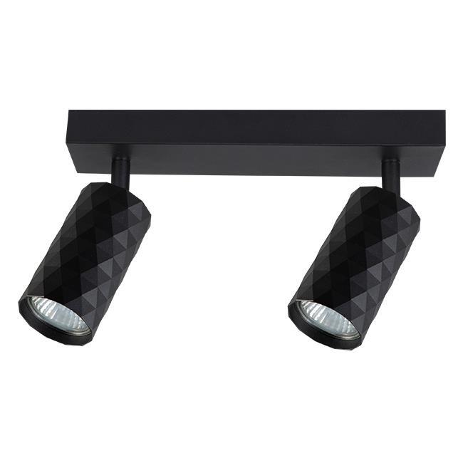 Lampa Kinkiet GU10 LED Glamour ruchomy x2 czarna (1)
