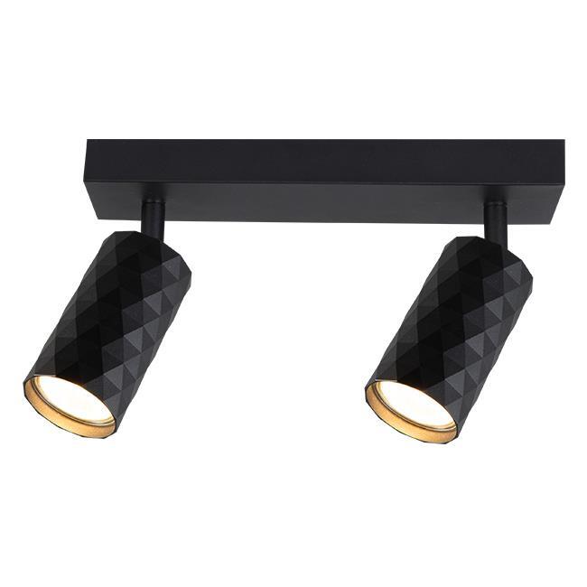 Lampa Kinkiet GU10 LED Glamour ruchomy x2 czarna (2)