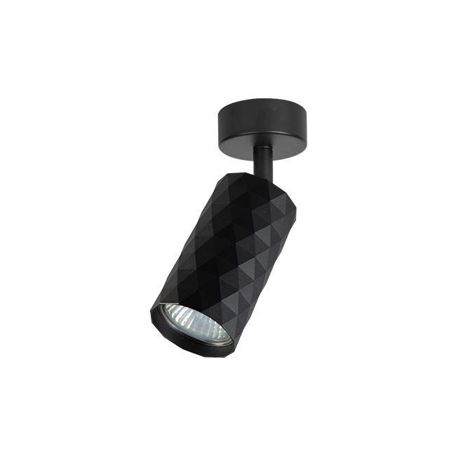 Kinkiet Tuba GU10 LED Glamour ruchomy x1 czarny (1)