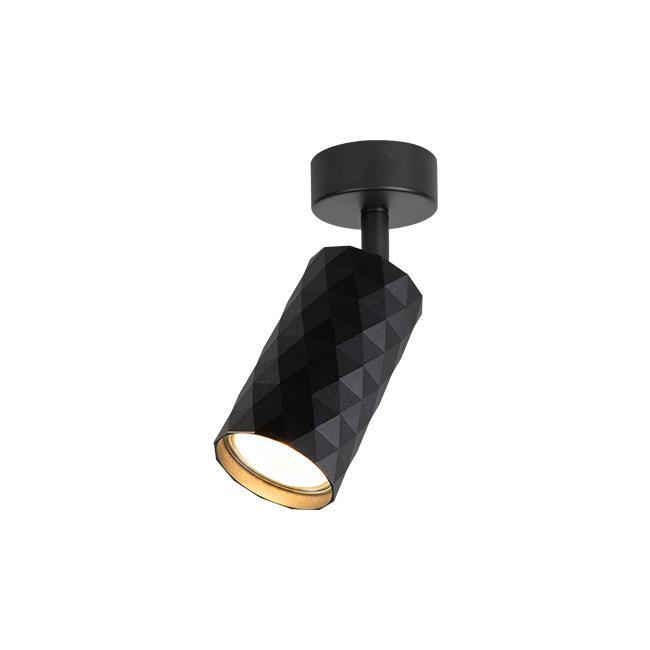 Kinkiet Tuba GU10 LED Glamour ruchomy x1 czarny (2)