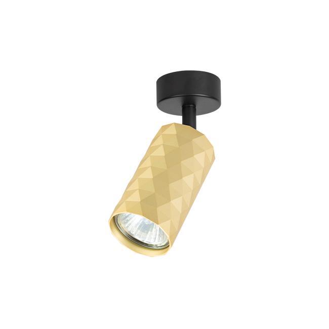 Kinkiet Tuba GU10 LED Glamour ruchomy x1 czarno-złoty (2)