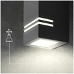 Kinkiet QUAZAR 11 dół lampa elewacyjna zewnętrzna czara (2)