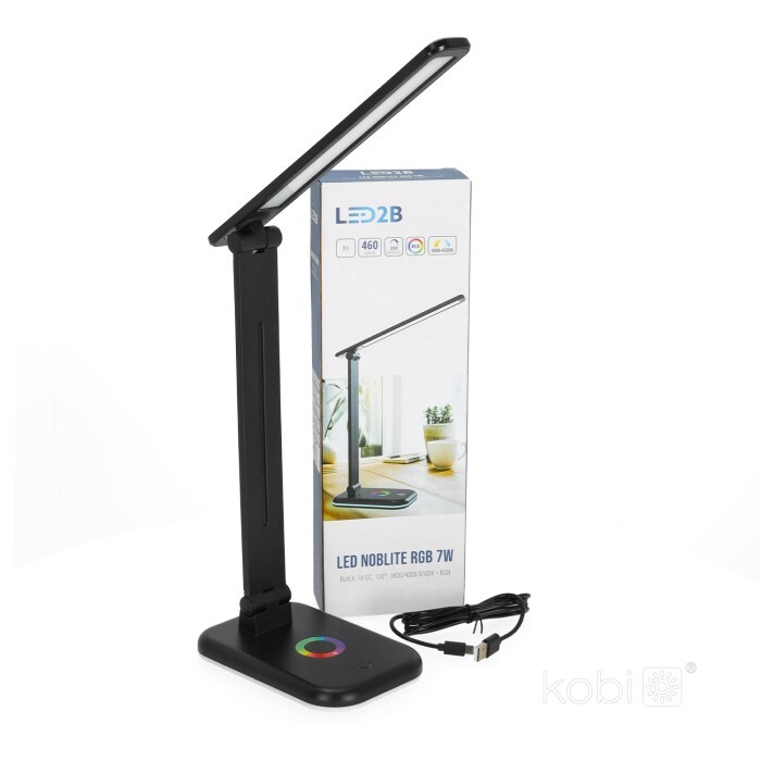 Lampka biurkowa LED NOBLITE RGB 7W 3CCT czarna