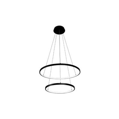 Żyrandol LED Lynx 40/60cm 64W czarny