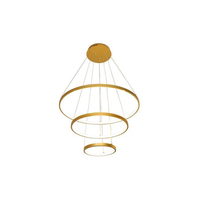 Lampa Żyrandol LED Coma 20/40/60cm 77W złota (1)