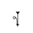 Lampa podłogowa Duos E27 E14 176cm czarna (3)