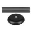 Lampa podłogowa Duos E27 E14 176cm czarna (6)