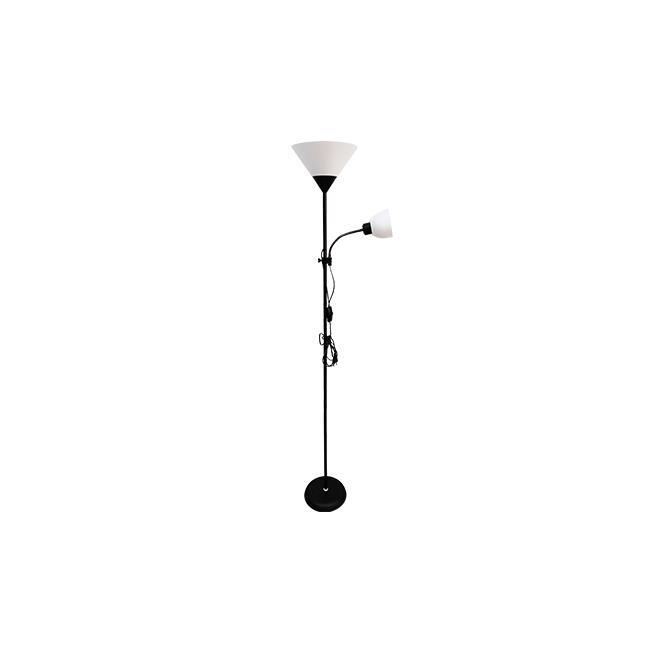 Lampa podłogowa Duos E27 E14 176cm czarna