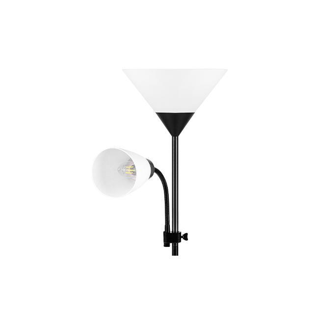 Lampa podłogowa Duos E27 E14 176cm czarna (2)