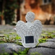 Figurka Świecznik Dekoracja Posążek Aniołek Solarny Led Ogrodu na Grób 18cm (4)
