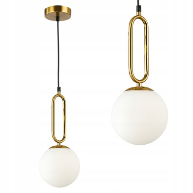 Lampa wisząca E27 Bali 100cm 1 złota kula