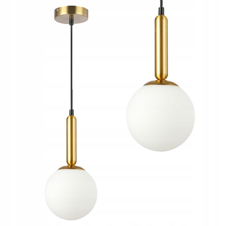 Lampa wisząca E27 Bali 100cm 1 złota kula