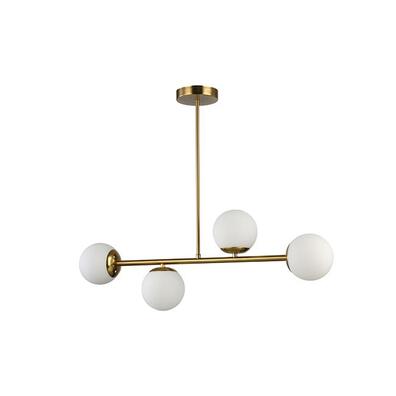 Żyrandol LED E27 Bali-12 75cm x4 złoty