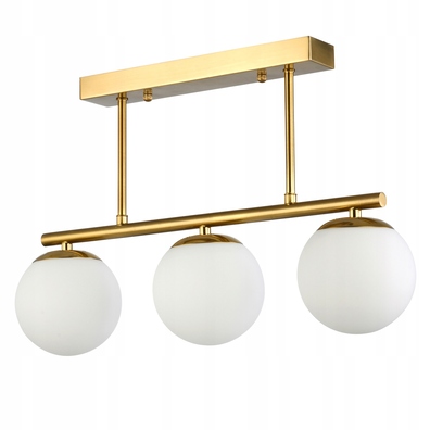 Żyrandol LED E27 Bali-12 47cm x3 złoty