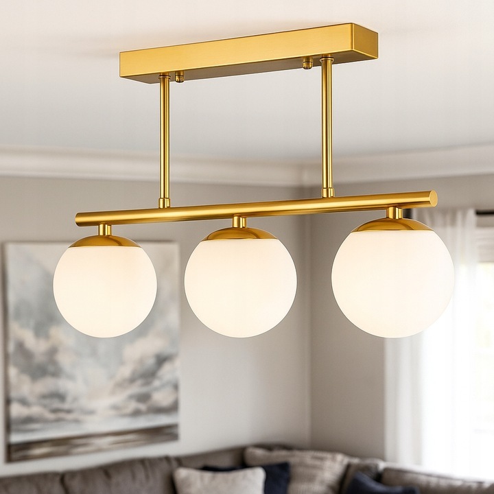 Żyrandol LED E27 Bali-12 47cm x3 złoty (2)