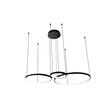  Lampa wisząca Żyrandol RING LED Lynx 20/40/60cm 77W czarny