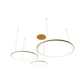  Lampa wisząca Żyrandol RING LED Lynx 40/60cm 64W złota  
