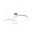  Lampa wisząca Żyrandol RING LED Lynx 40/60cm 64W złota  