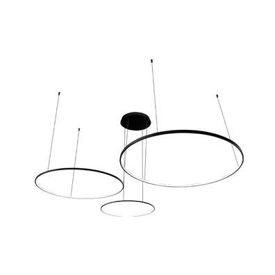   Lampa wisząca Żyrandol RING LED Hodo 40/60/80cm 116W czarny
