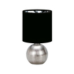 LAMPKA NOCNA STOŁOWA PERLO CHROM BLACK