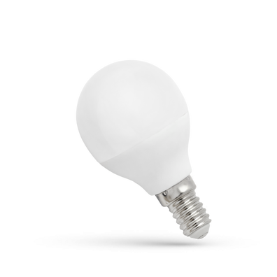 Żarówka Led E14 8W kulka biała zimna, spectrum