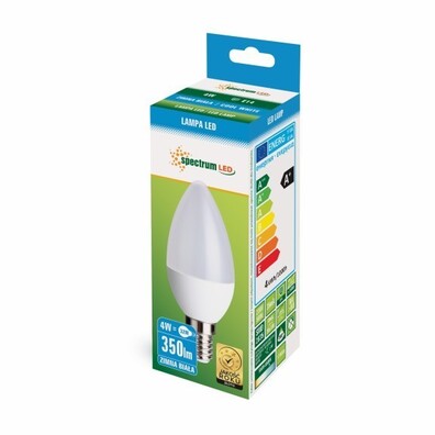 Żarówka Led świeczka E14 zimna 4W 340lm 6000K