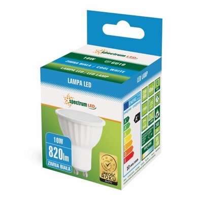 Żarówka Led GU10 10W zimna spectrum