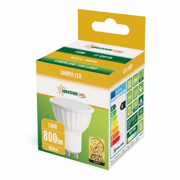 Żarówka Led GU10 10W neutralna spectrum (1)
