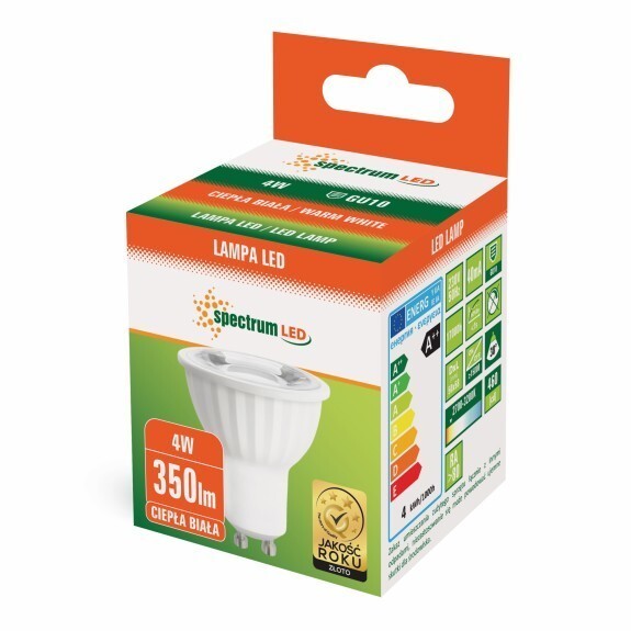 Żarówka Led GU10 4W ciepła spectrum