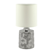 LAMPKA NOCNA STOŁOWA LINDA E14 CHROME/WHITE