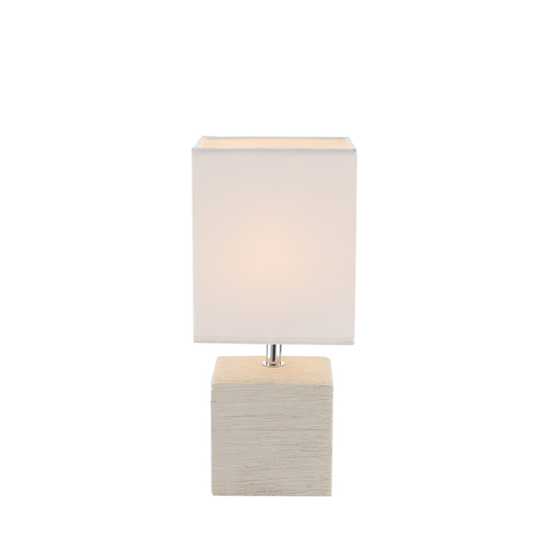 LAMPKA NOCNA STOŁOWA GLOBO GERI 21675 beż (2)