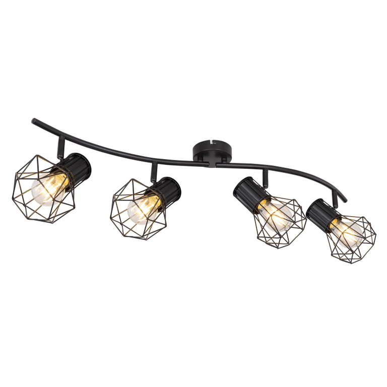 LAMPA SPIRALA SPOT PRISKA GLOBO 54017-4 czarny