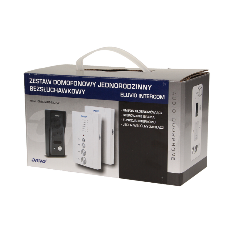 Zestaw domofonowy z interkomem, bezsłuchawkowy OR-DOM-RE-920/W (2)