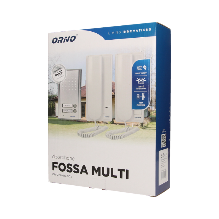 Zestaw domofonowy 2-rodzinny, podtynkowy OR-DOM-RL-903 (2)