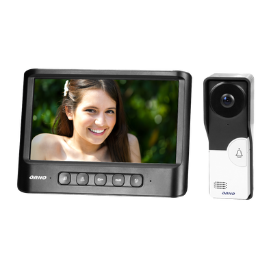 Zestaw wideodomofonowy, bezsłuchawkowy kolor LCD 7 OR-VID-MC-1059/B