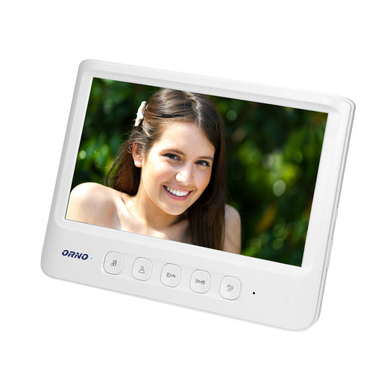 Zestaw wideodomofonowy, bezsłuchawkowy kolor LCD 7 OR-VID-MC-1059/W (4)