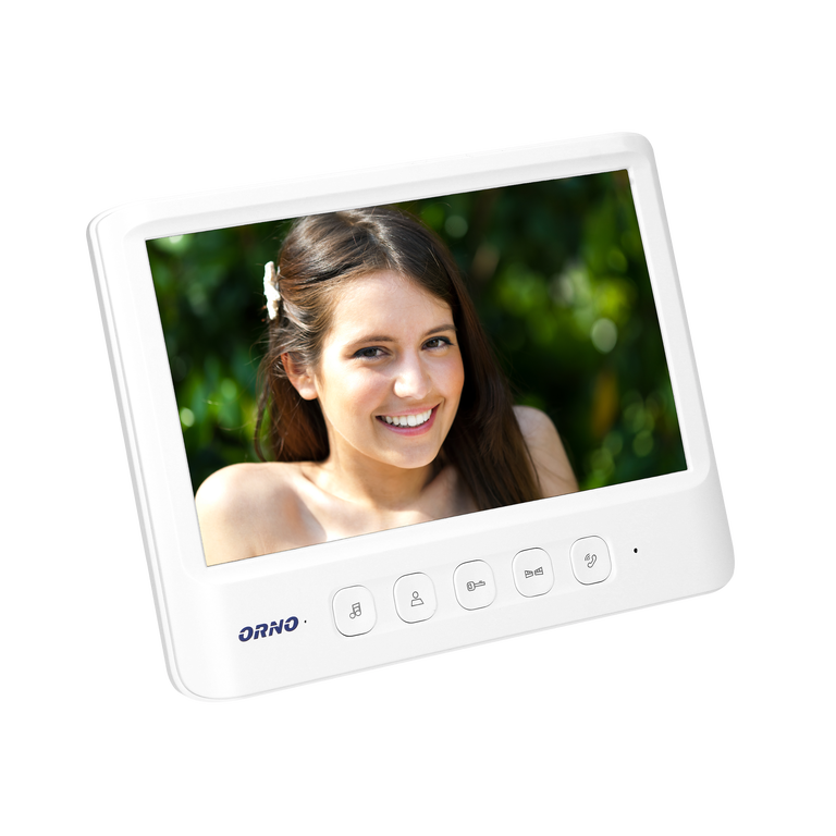 Zestaw wideodomofonowy, bezsłuchawkowy kolor LCD 7 OR-VID-MC-1059/W (5)