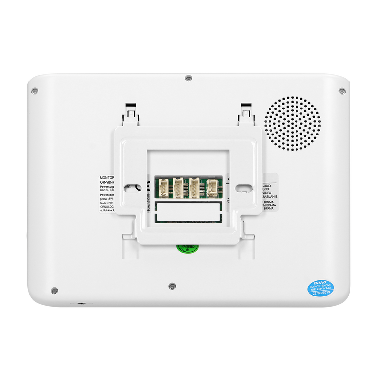 Zestaw wideodomofonowy, bezsłuchawkowy kolor LCD 7 OR-VID-MC-1059/W (7)