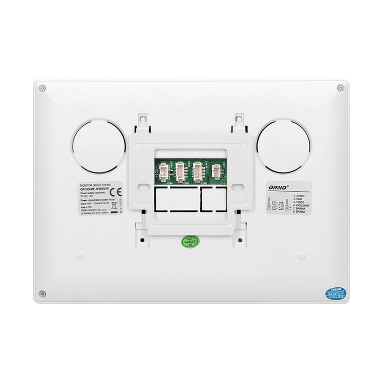 Zestaw wideodomofonowy bezsłuchawkowy, kolor LCD 7 OR-VID-ME-1056/W (5)