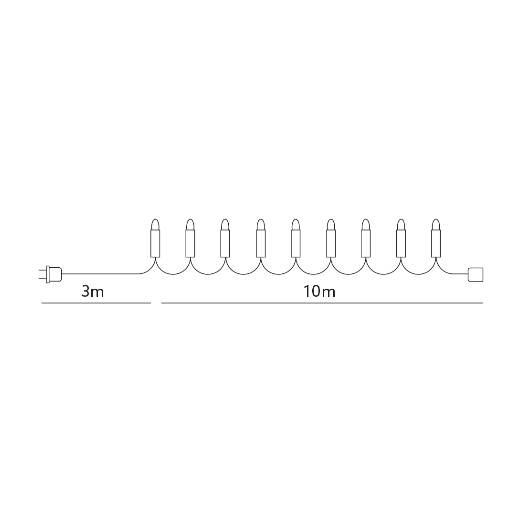 Lampki choinkowe LED z programatorem IP44 KOLOR 6W (2)