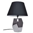 LAMPKA NOCNA CERAMICZNA Z CZARNYM ABAZUREM