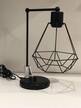 LAMPKA NOCNA STOŁOWA CZARNA LOFT DRUCIKI