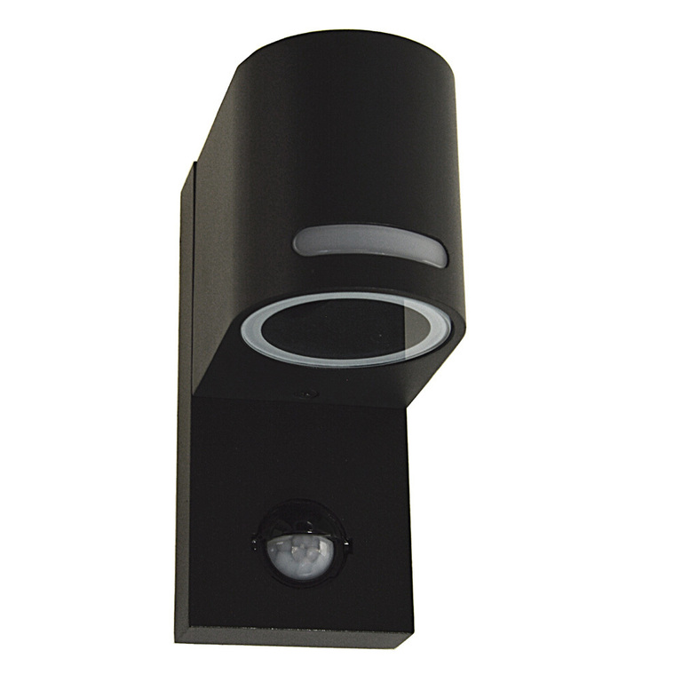 LAMPA KINKIET ZEWNĘTRZNY Revor czarna GU10 czujnik (1)